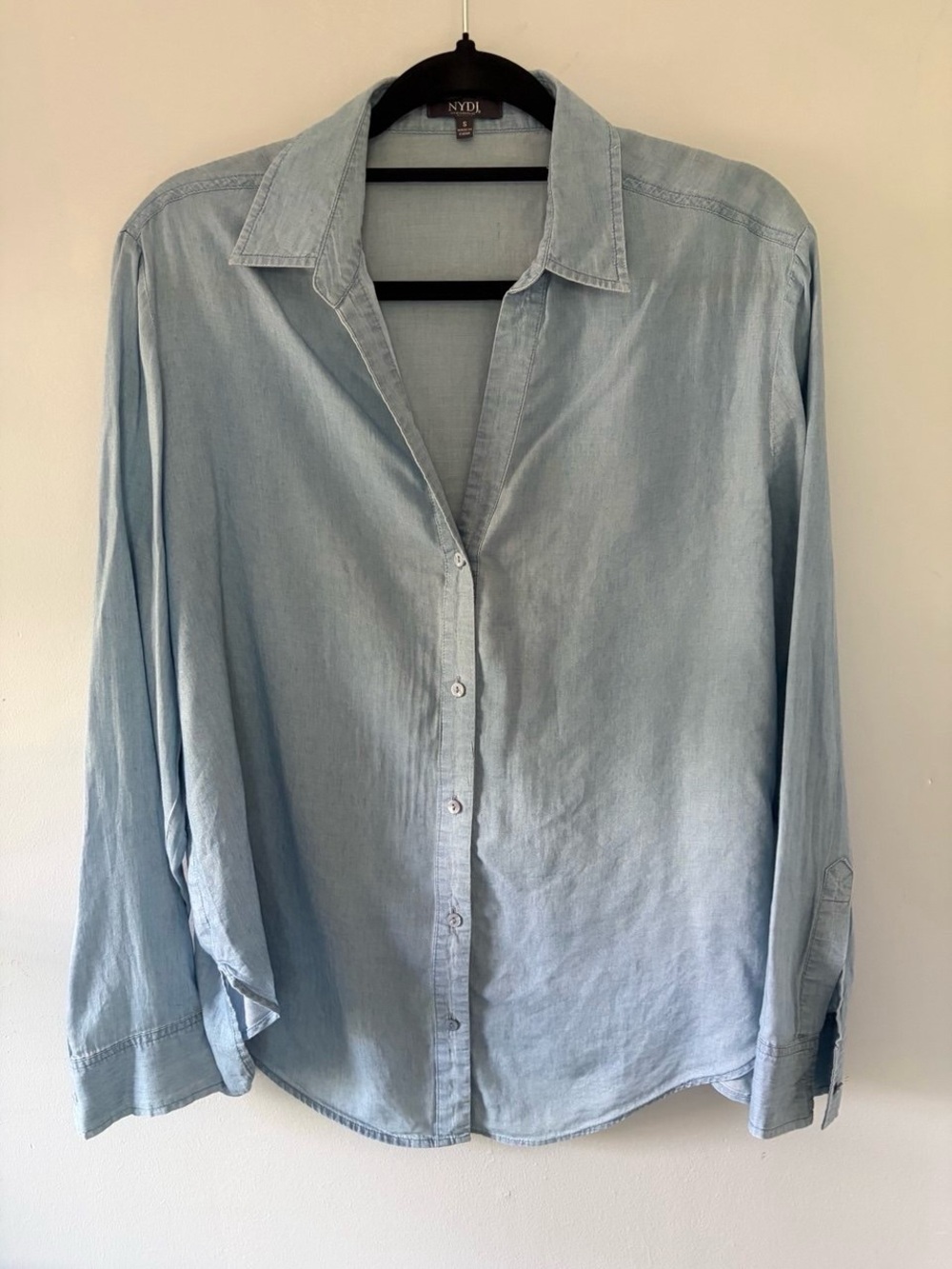 NYDJ Light Blue Button-Down Shirt